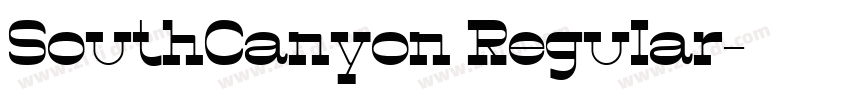 SouthCanyon Regular字体转换